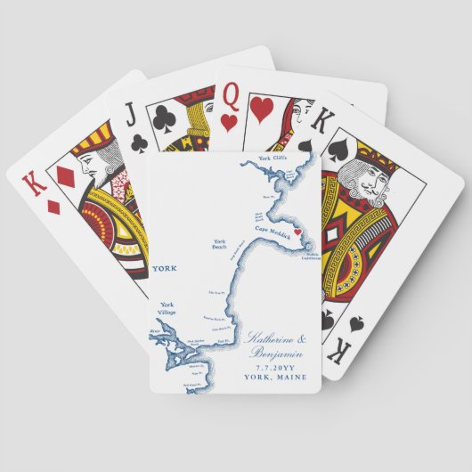 ヨークメーンデスティネーションウェディングのお気に入り トランプ (裏面)