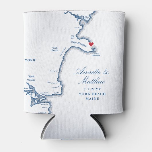 ヨークメーンマップ結婚式の引き出物ドリンク 缶クーラー (正面)