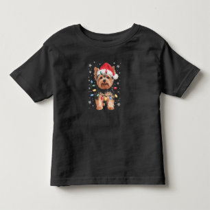 ヨークリークリスマスドッグロングXmasギフト トドラーTシャツ