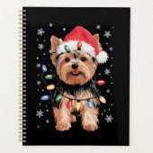 ヨークリークリスマス犬ロングXmasギフト プランナー手帳 (正面)