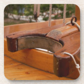 ヨーク付き木製帆船ブーム コースター (正面)