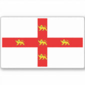 ヨーク市旗 シール (正面)