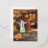 ヨーク幽霊UKフォイルポストカードハロウィン不気味 箔シーズンポストカード (正面/裏面)