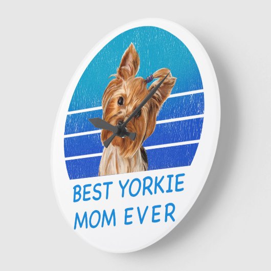 ヨーク最高のシャーのテリアの母は今まで ラージ壁時計 (傾斜)