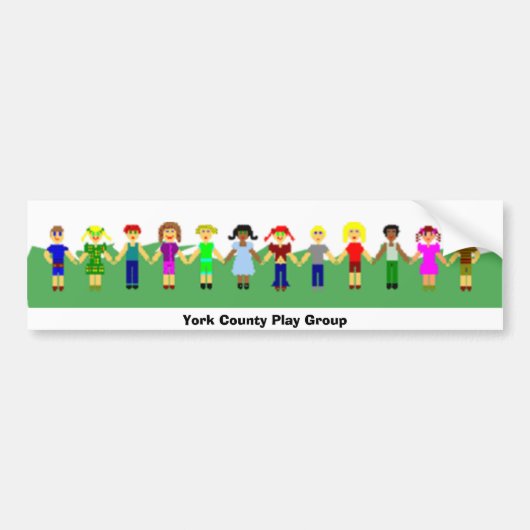 ヨーク郡の演劇グループ4 バンパーステッカー (正面)