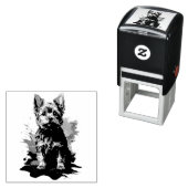 ヨーク魅力的シャー・テリアを強調する セルフインキングスタンプ (インサイチュ)