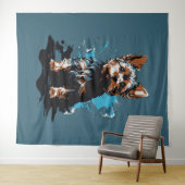 ヨーク鮮やかシャーテリアスプラッシュアート タペストリー (インサイチュ(横))