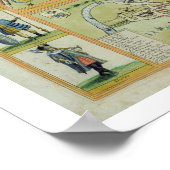 ヨーク、シュレウズベリー、ランカスター、リッチモンドの地図。 ポスター (角)