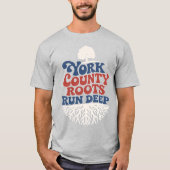 ヨークPA ルーツ ラン ディープ 愛国心 Tシャツ (正面)