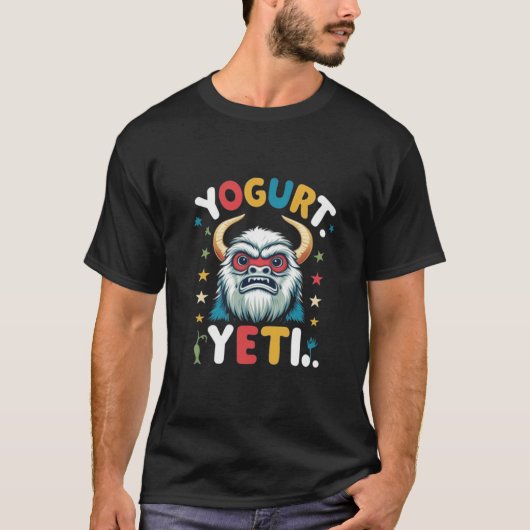 ヨーグルトおもしろいイクールエティTシャツ Tシャツ (正面)