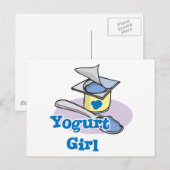 ヨーグルトガールブルーベリーヨーグルト ポストカード (正面/裏面)