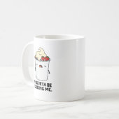 ヨーグルトプンをヨーグルトおもしろいからかってる コーヒーマグカップ (正面左)