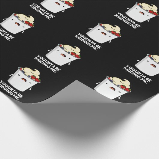 ヨーグルトプンダークBGおもしろいを私をからかうより ラッピングペーパー (角)