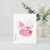 ヨーグルト凍っていシスターズ葉書 ポストカード (スタンド正面)