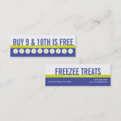 ヨーグルト凍っていロイヤリティスキニー名刺 ロイヤリティカード (正面/裏面)