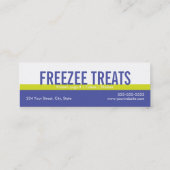 ヨーグルト凍っていロイヤリティスキニー名刺 ロイヤリティカード (裏面)