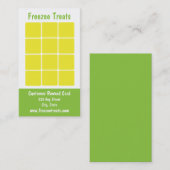 ヨーグルト凍っていロイヤリティ名刺 ロイヤリティカード (正面/裏面)