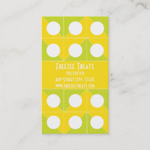 ヨーグルト凍っていロイヤリティ名刺 ロイヤリティカード