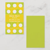 ヨーグルト凍っていロイヤリティ名刺 ロイヤリティカード (正面/裏面)