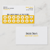 ヨーグルト凍っていロイヤリティ名刺 ロイヤリティカード (正面/裏面)