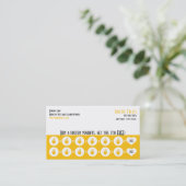 ヨーグルト凍っていロイヤリティ名刺 ロイヤリティカード (スタンド正面)