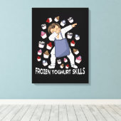 ヨーグルト凍ってい恋人ヨグヨーグ凍っていルト キャンバスプリント (インサイチュ (ウッドフロア))