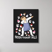 ヨーグルト凍ってい恋人ヨグヨーグ凍っていルト キャンバスプリント (正面)