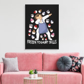 ヨーグルト凍ってい恋人ヨグヨーグ凍っていルト キャンバスプリント (インサイチュ (リビング))