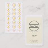 ヨーグルト凍ってい顧客ロイヤリティ名刺 ロイヤリティカード (正面/裏面)