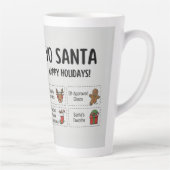 ヨーサンタ 面白い 夏 クリスマス ハッピーホリデー カフェラテマグ (右)