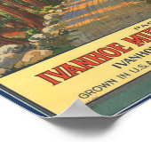 ヨーセミテヴィンテージ輪状ラベル ポスター (角)