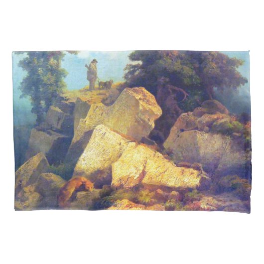 ヨーゼフ・ナヴラチル 狐狩り 1850年以降 枕カバー (正面)
