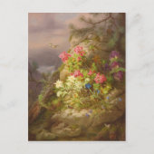 ヨーゼフ・ラウアー「花とカタツムリの静物」 ポストカード (正面)