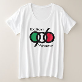 ヨーパーイタリアンインターロッキング906 プラスサイズTシャツ