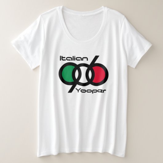 ヨーパーイタリアンインターロッキング906 プラスサイズTシャツ (デザイン正面)