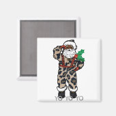 ヨーブラックサンタ マグネット (正面/裏面)