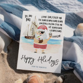 ヨーホホーパイレーツサンタラムビーチクリスマス シーズンカード