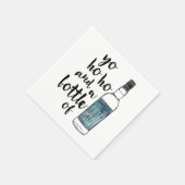 ヨーホーとラム海賊ボトル スタンダードカクテルナプキン (角)