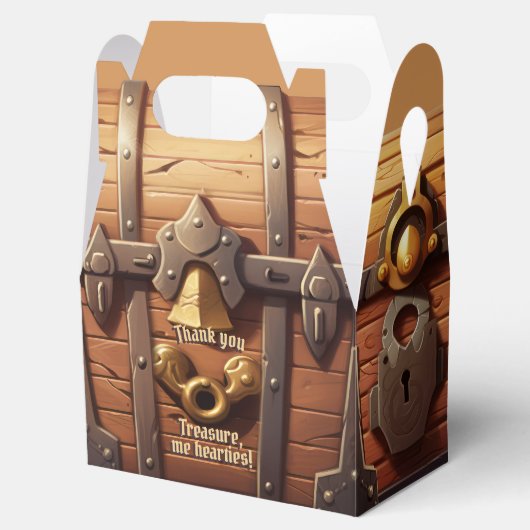 ヨーホー海賊の宝箱の折り畳み式贈答箱 フェイバーボックス (オープン)