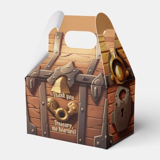 ヨーホー海賊の宝箱の折り畳み式贈答箱 フェイバーボックス (正面サイド)
