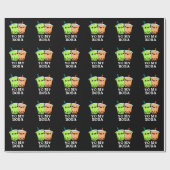 ヨーマイボバボおもしろいバティープンダークBG ラッピングペーパー (フラット)