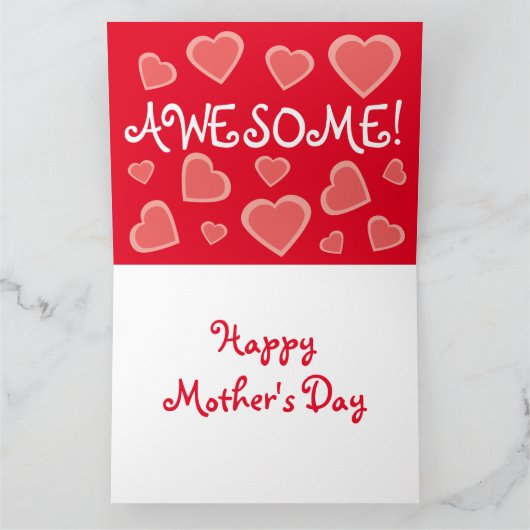 ヨーマママザーズ素晴らしデイおもしろいカード カード (内部)