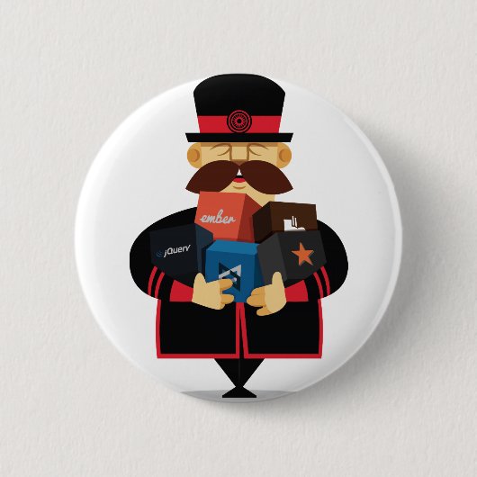 ヨーマンボタン 缶バッジ (正面)