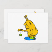 ヨーヨーを持つ火星 ポストカード (正面/裏面)