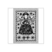 ヨーヨーキルトエンジェル&キットゴムスタンプ*カスタム ラバースタンプ (インプリント)