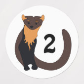 ヨーロッお洒落パインマーテン防水 ラベル (デザイン2)