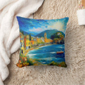 ヨーロッイタリアンパ海地中海の芸術 クッション (ブランケット)