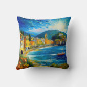 ヨーロッイタリアンパ海地中海の芸術 クッション (裏面)