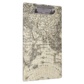 ヨーロッパおよびアジアのヴィンテージの地図 クリップボード (右)