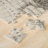 ヨーロッパおよびアジアのヴィンテージの地図 ジグソーパズル (側面)